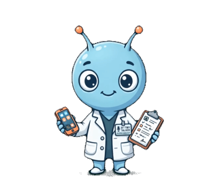 Tiny Talker animated mascot